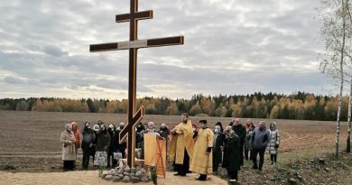 Инициатива старосты: В деревне Шапчицы Могилевского района освятили поклонный крест Инициатива старосты: В деревне Шапчицы Могилевского района освятили поклонный крест