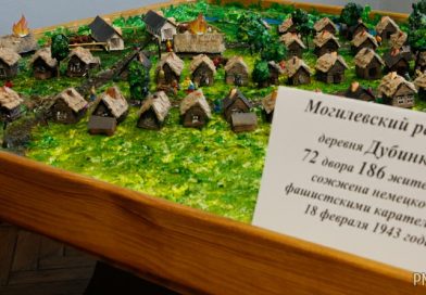 Проект Вендорожской школы представили на областной выставке макетов сожженных деревень