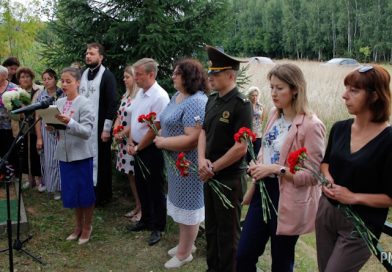 Останки пяти красноармейцев перезахоронили в Могилевском районе