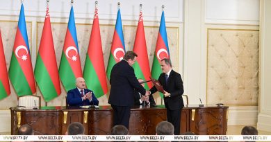 Пакет международных документов подписан по итогам переговоров Александра Лукашенко и Ильхама Алиева в Азербайджане