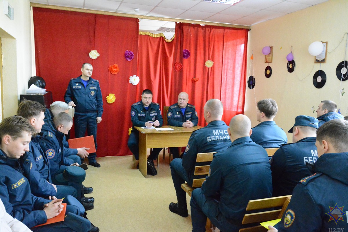 В Могилевском районе продолжается учебный сбор курсантов университета гражданской защиты МЧС